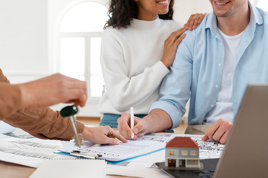 Pareja comprando una casa en venta en Mérida